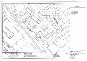 Map of proposed waiting restrictions on Dryden Gait